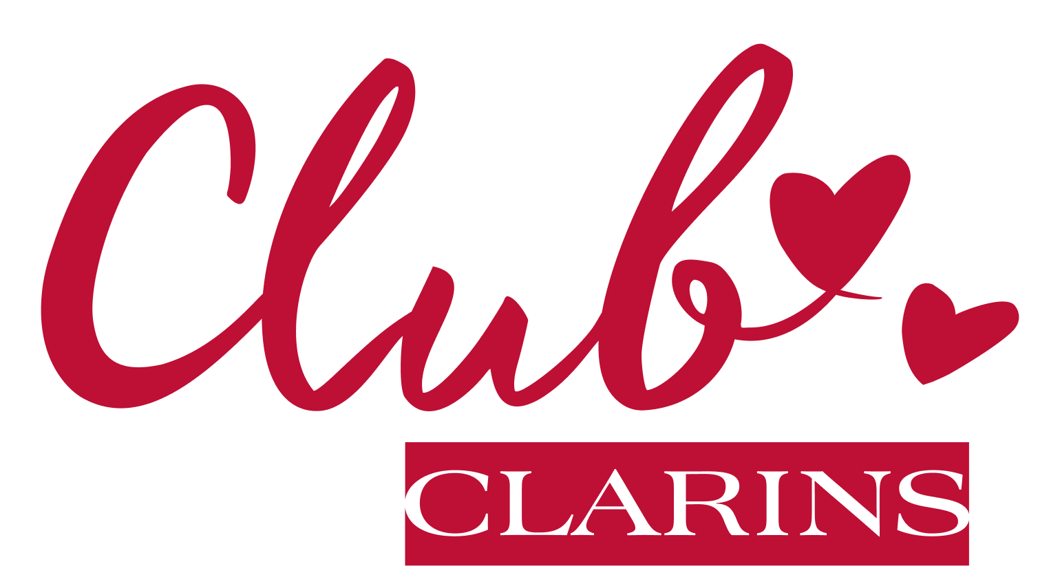 Rød Club Clarins-logo